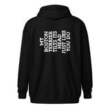 My Boston Terrier Tilts It's Head Just Like You Do Unisex Heavy Blend Zip Hoodie