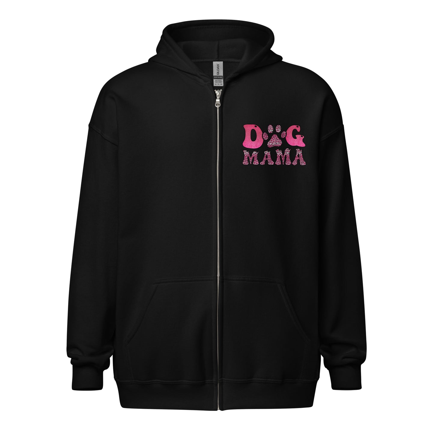Dog Mama Heavy Blend Zip Hoodie