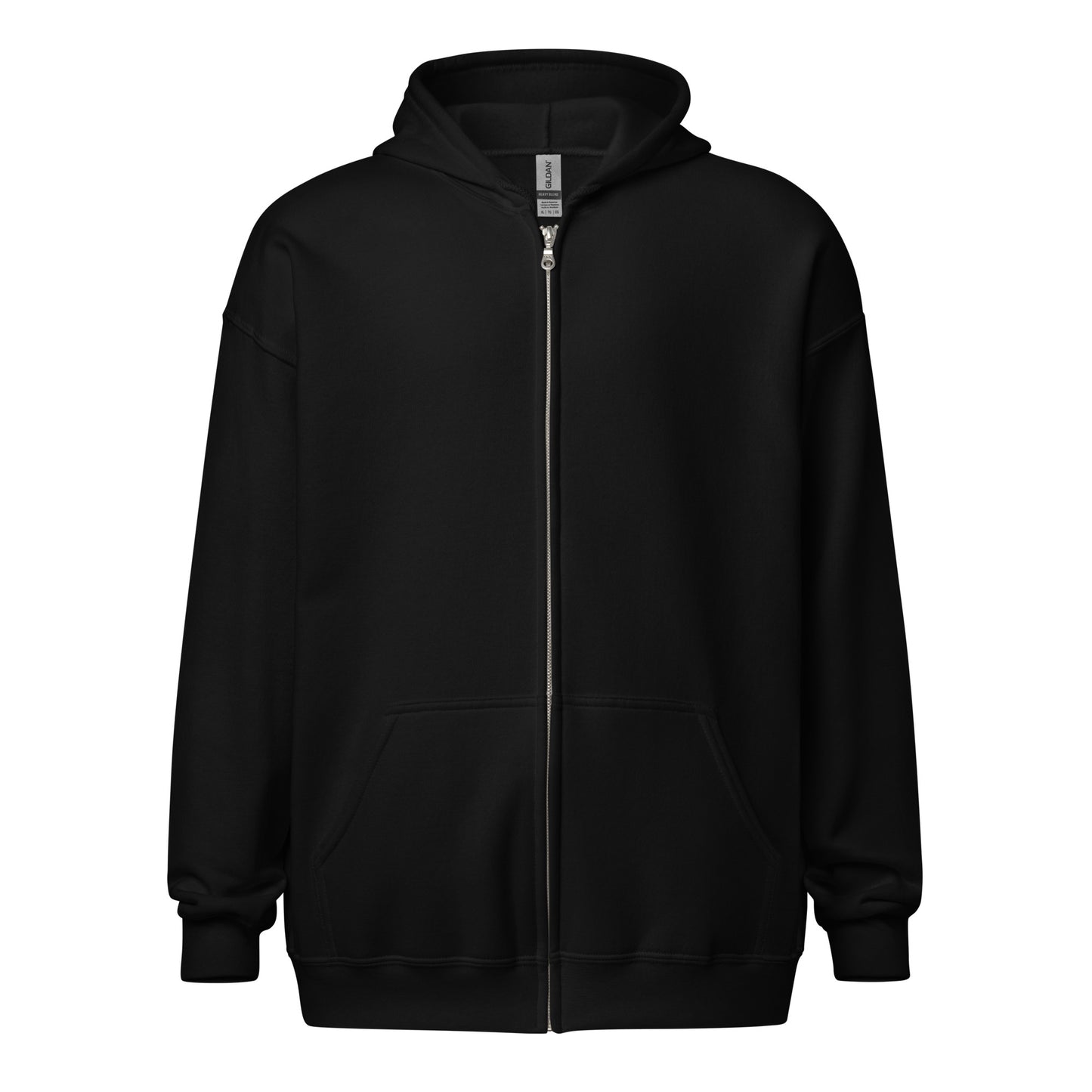 Big Ears With Boston Terrier Name - Custom Unisex Heavy Blend Zip Hoodie