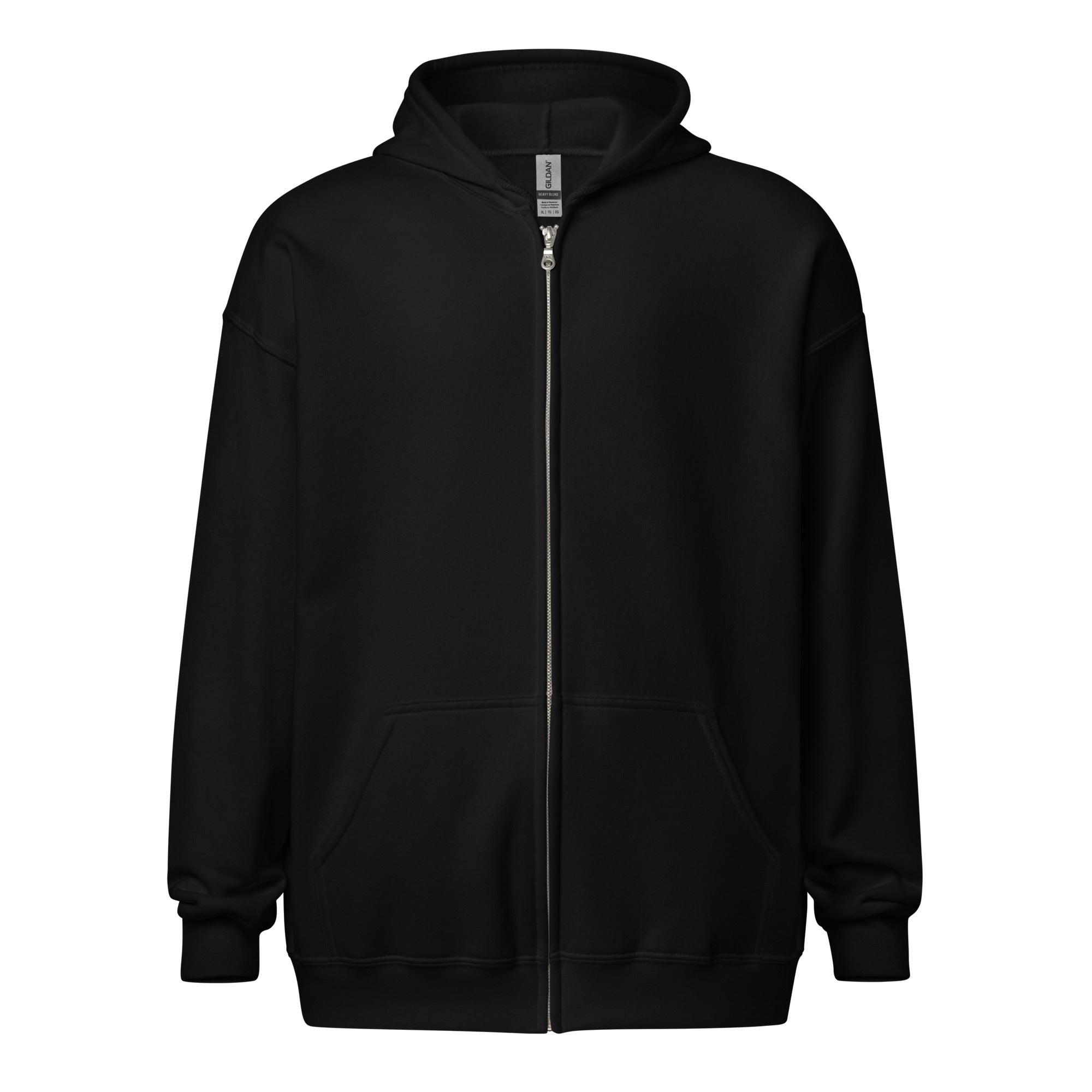 Big Ears With Boston Terrier Name - Custom Unisex Heavy Blend Zip Hoodie