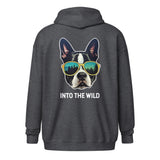 Into The Wild Boston Terrier Unisex Heavy Blend Zip Hoodie