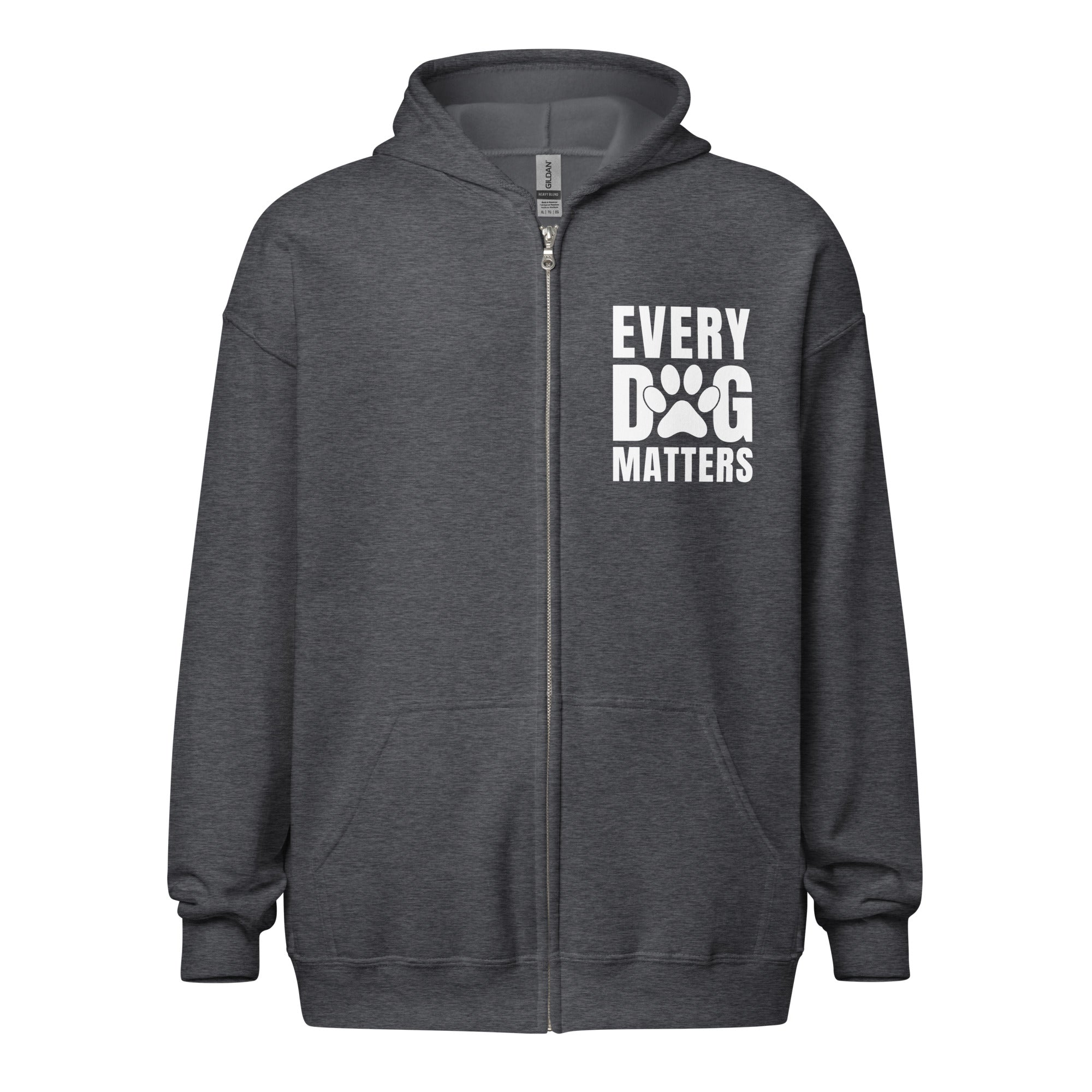 Every Dog Matters Unisex Heavy Blend Zip Hoodie