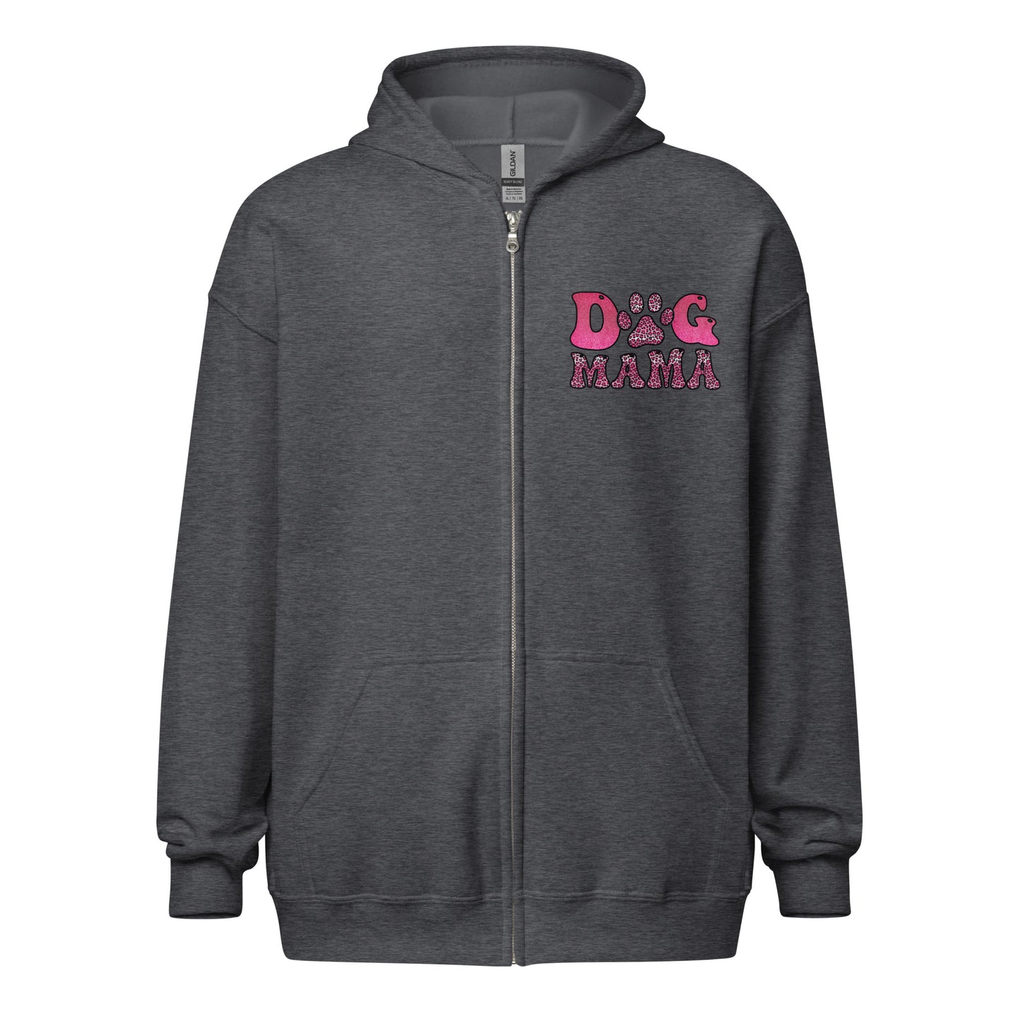 Dog Mama Heavy Blend Zip Hoodie