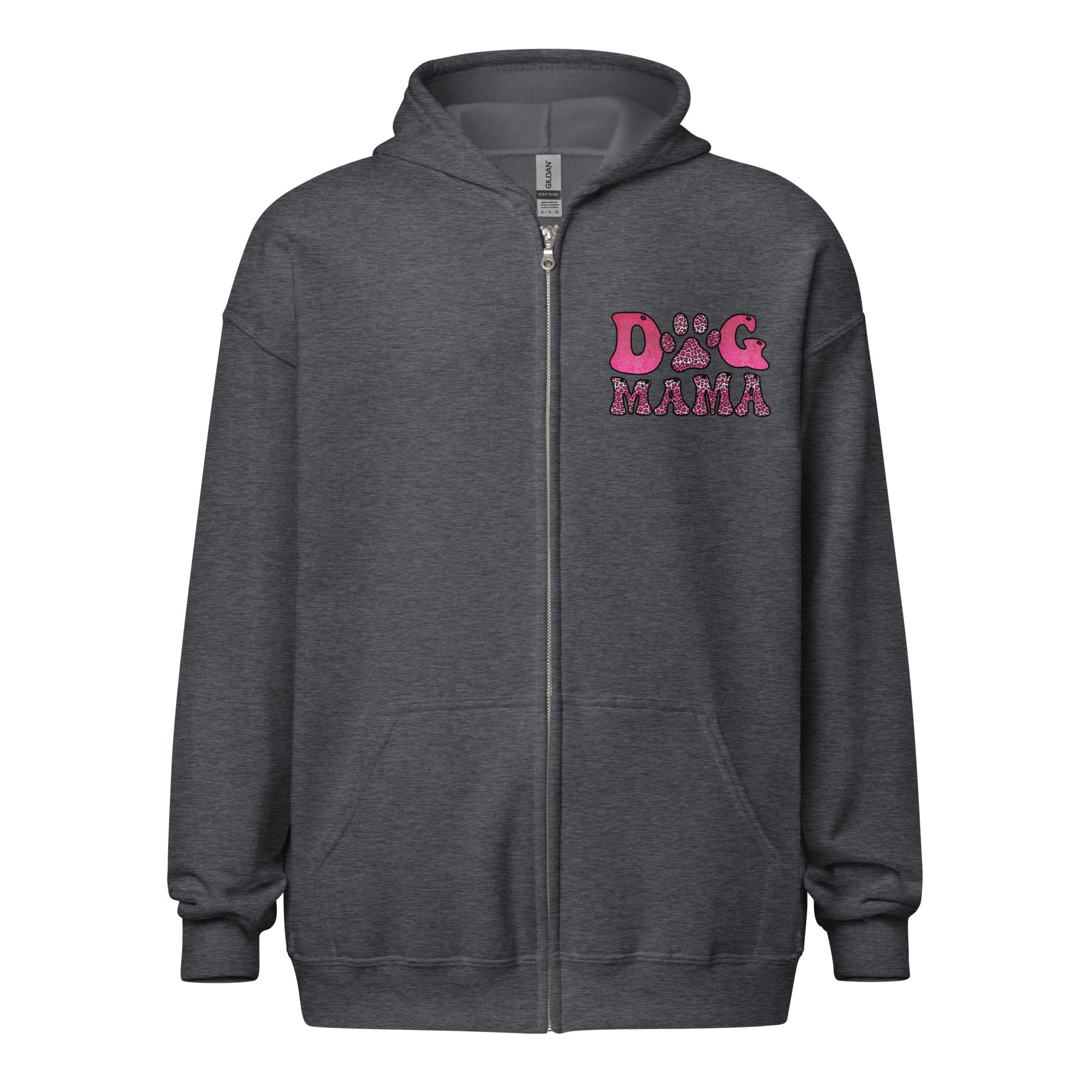Dog Mama Heavy Blend Zip Hoodie