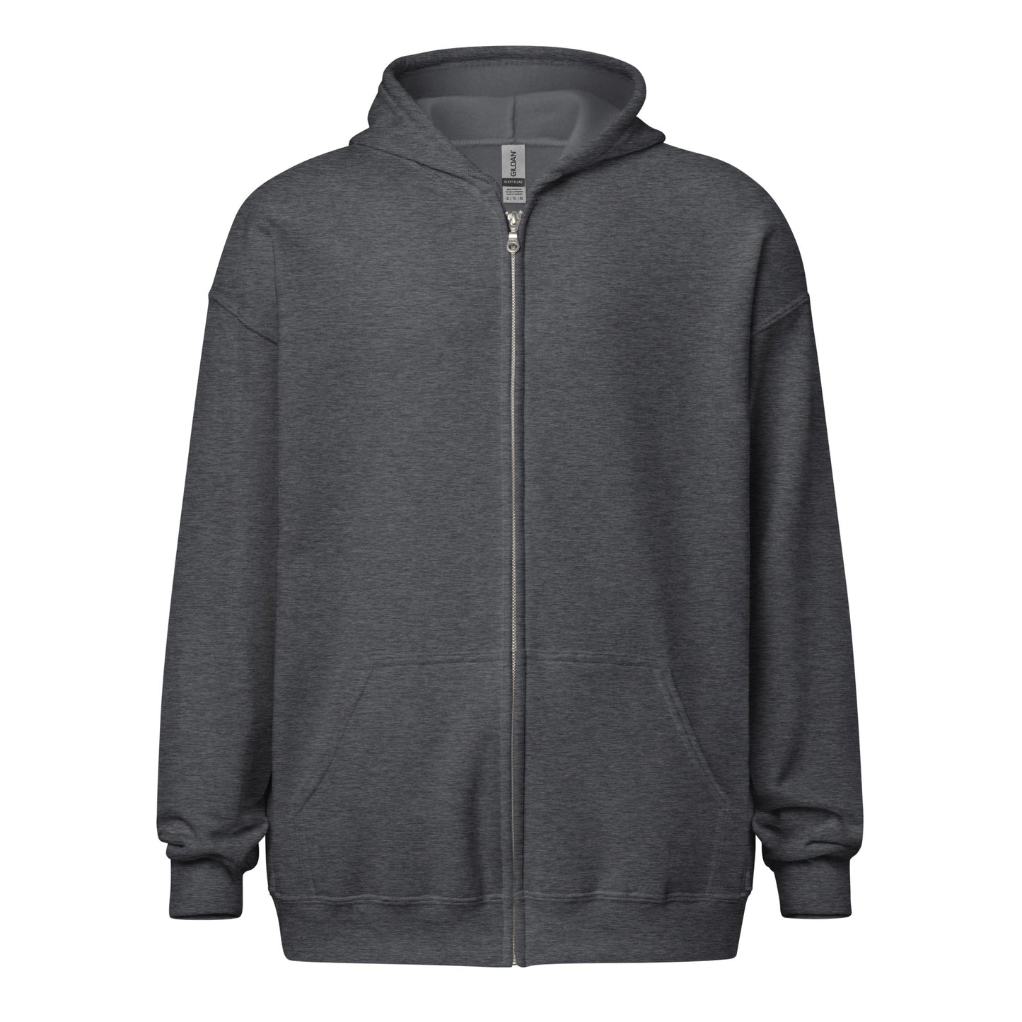 Big Ears With Boston Terrier Name - Custom Unisex Heavy Blend Zip Hoodie