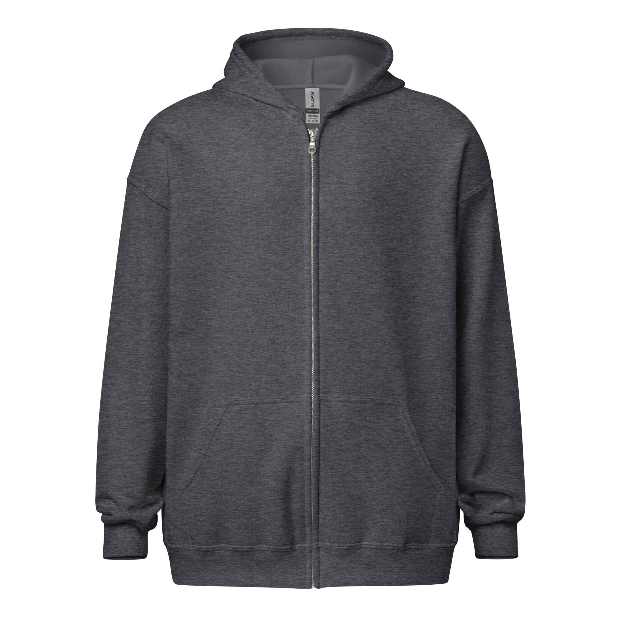 Big Ears With Boston Terrier Name - Custom Unisex Heavy Blend Zip Hoodie