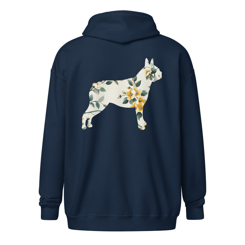 Lucy - Boston Terrier Dog Unisex Heavy Blend Zip Hoodie