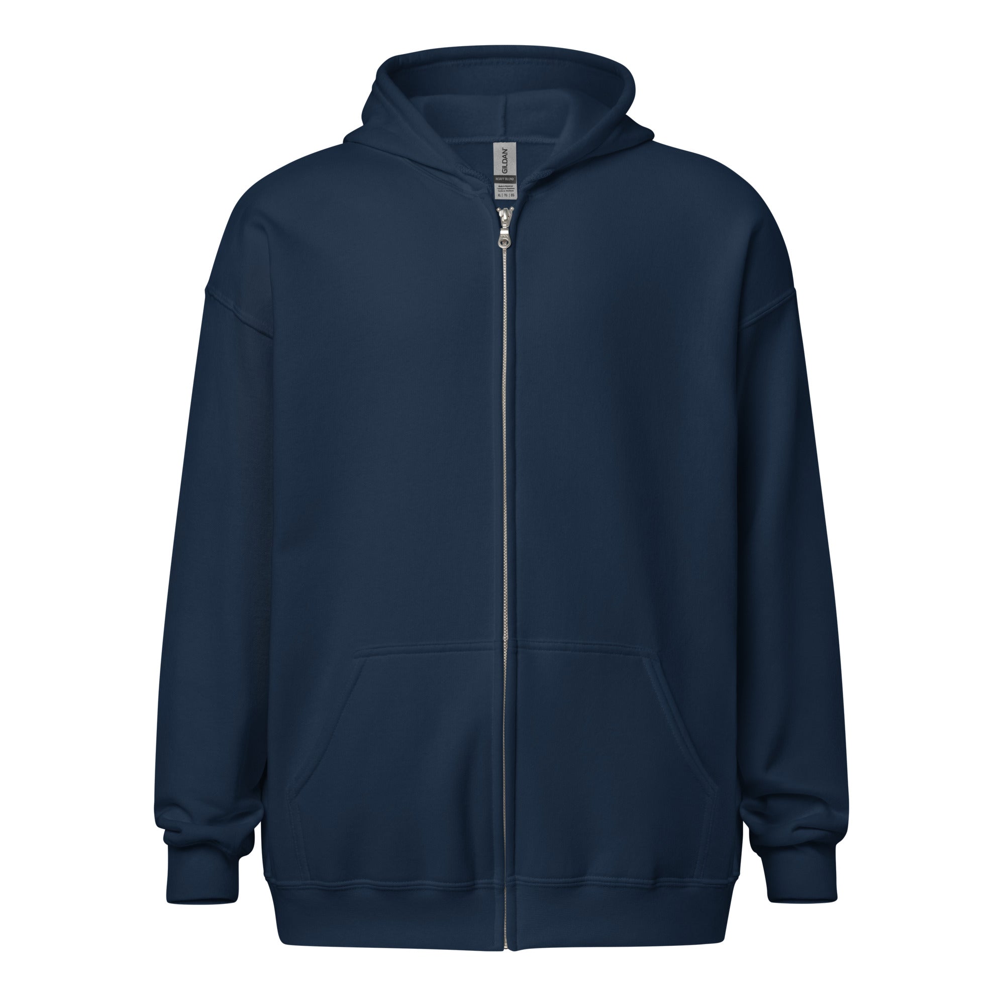 Big Ears With Boston Terrier Name - Custom Unisex Heavy Blend Zip Hoodie