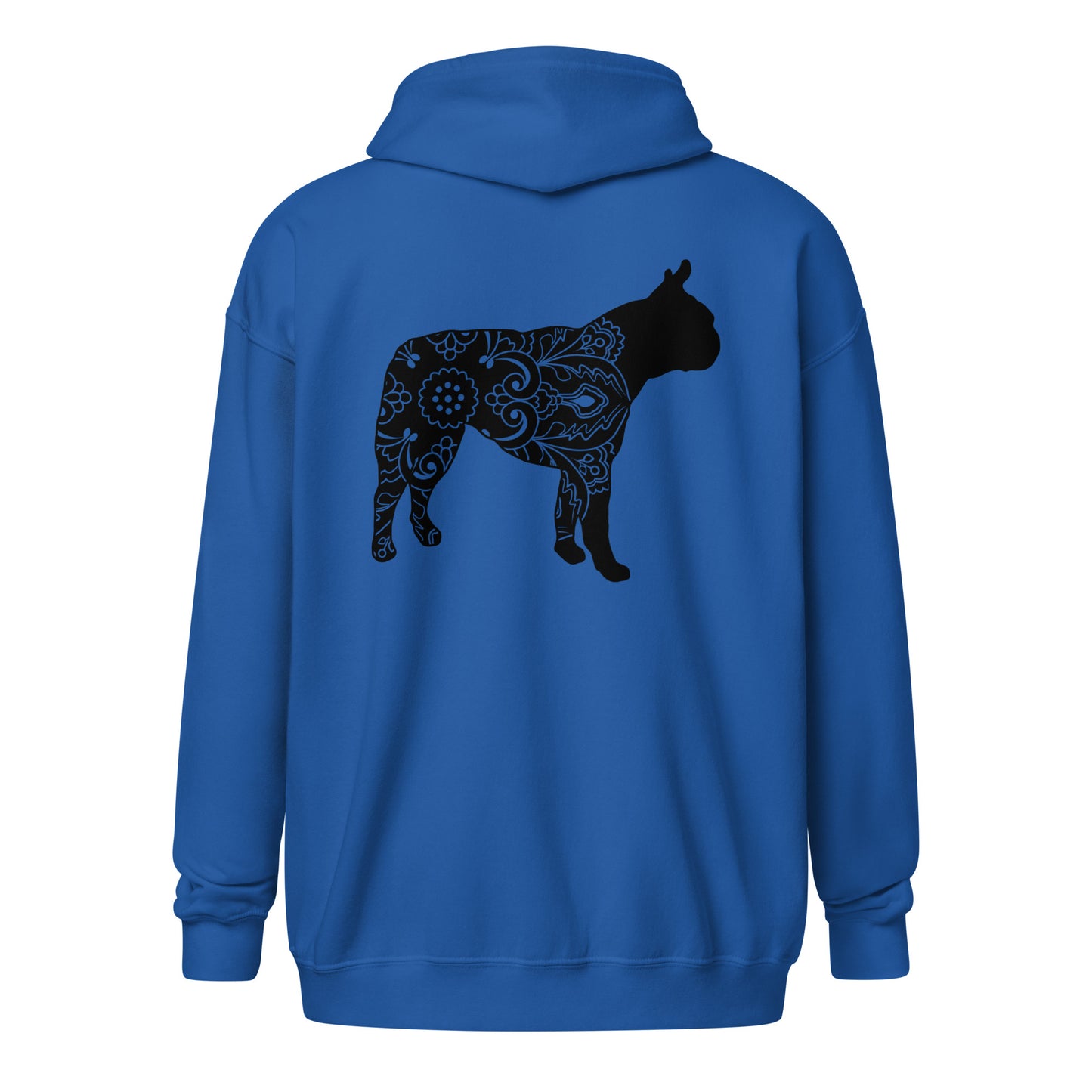 Mandala Boston Terrier Unisex Heavy Blend Zip Hoodie