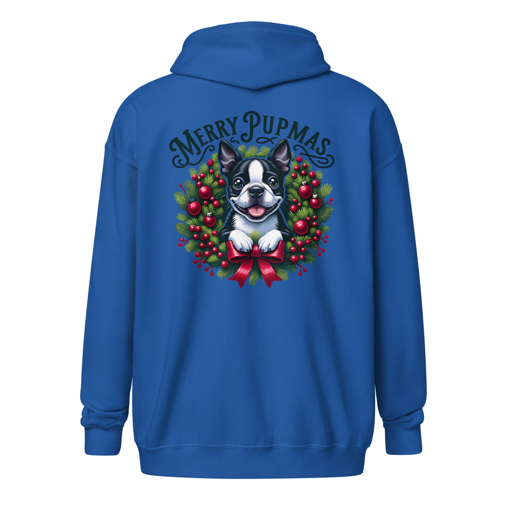 Merry Pupmas Unisex Heavy Blend Zip Hoodie