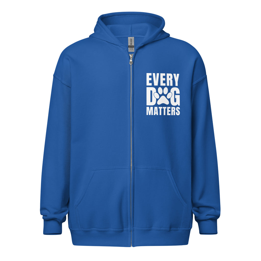 Every Dog Matters Unisex Heavy Blend Zip Hoodie