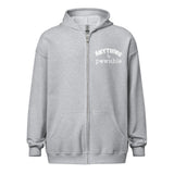 Anything Is Pawsible Unisex Heavy Blend Zip Hoodie