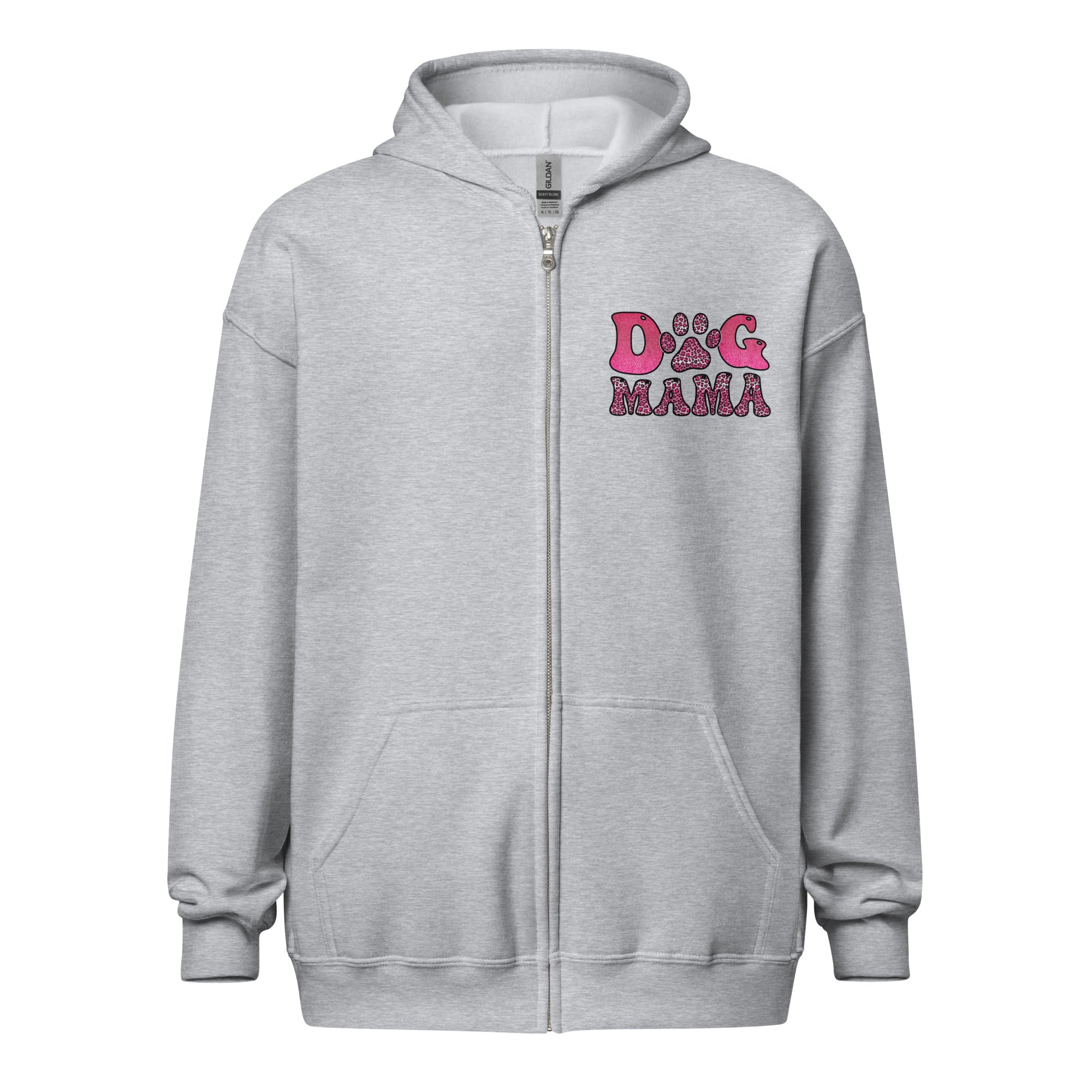 Dog Mama Heavy Blend Zip Hoodie