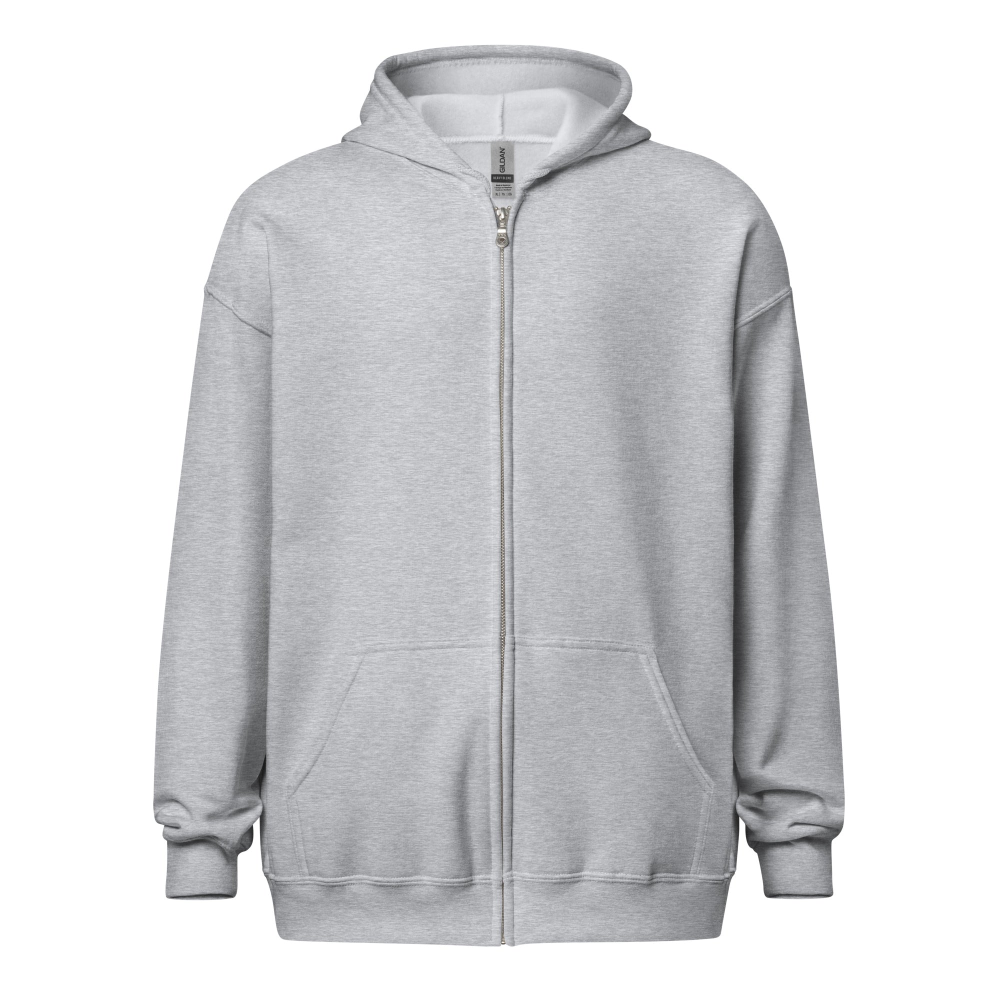 Big Ears With Boston Terrier Name - Custom Unisex Heavy Blend Zip Hoodie