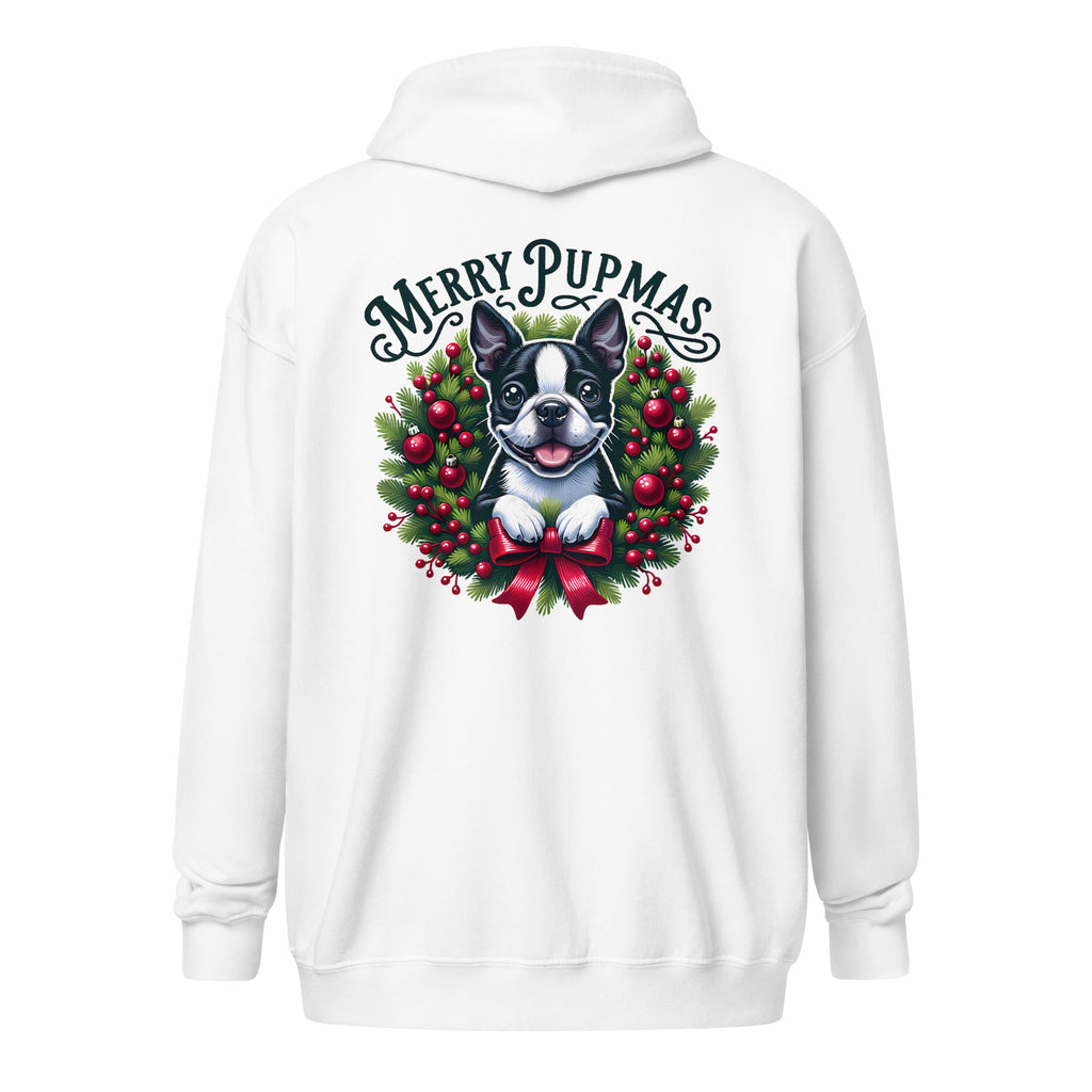 Merry Pupmas Unisex Heavy Blend Zip Hoodie