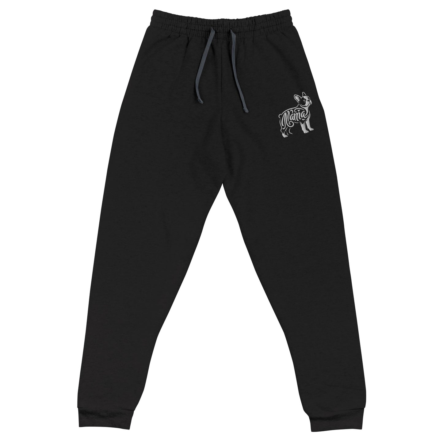 Boston Terrier Mama Embroidered Joggers