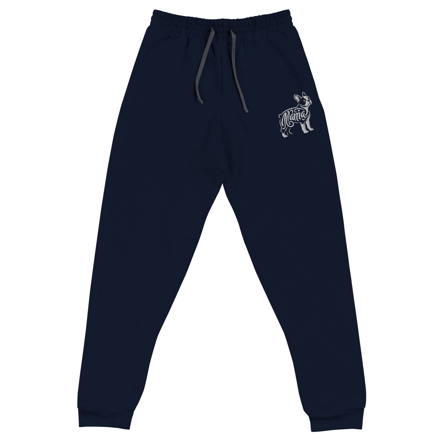 Boston Terrier Mama Embroidered Joggers