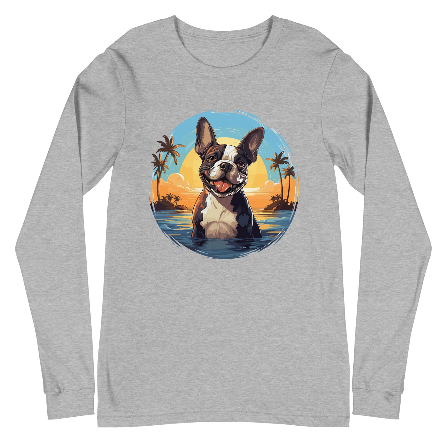 Hawaii Vibe Boston Terrier Long Sleeve Tee