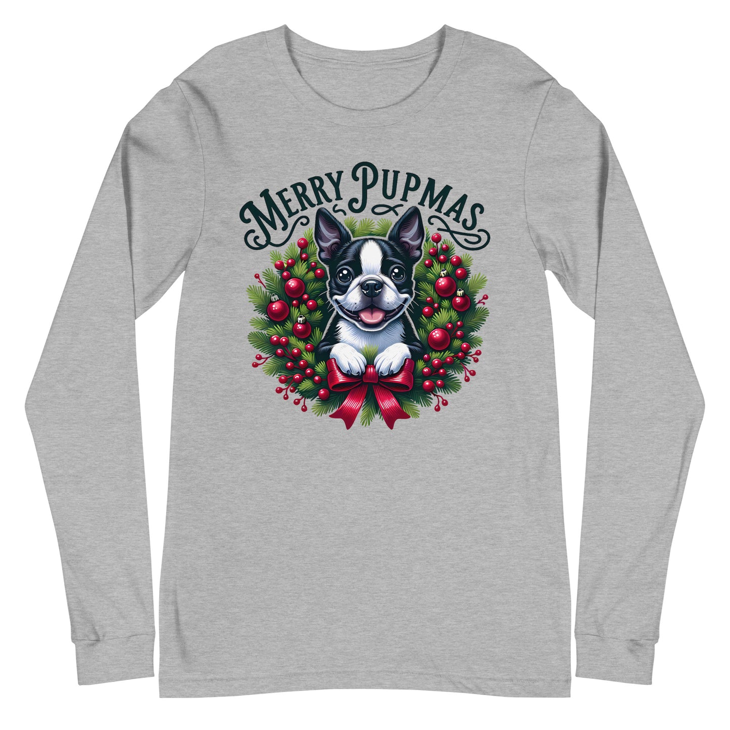 Merry Pupmas Unisex Long Sleeve Tee