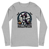 Halloween Boston Terrier Unisex Long Sleeve Tee