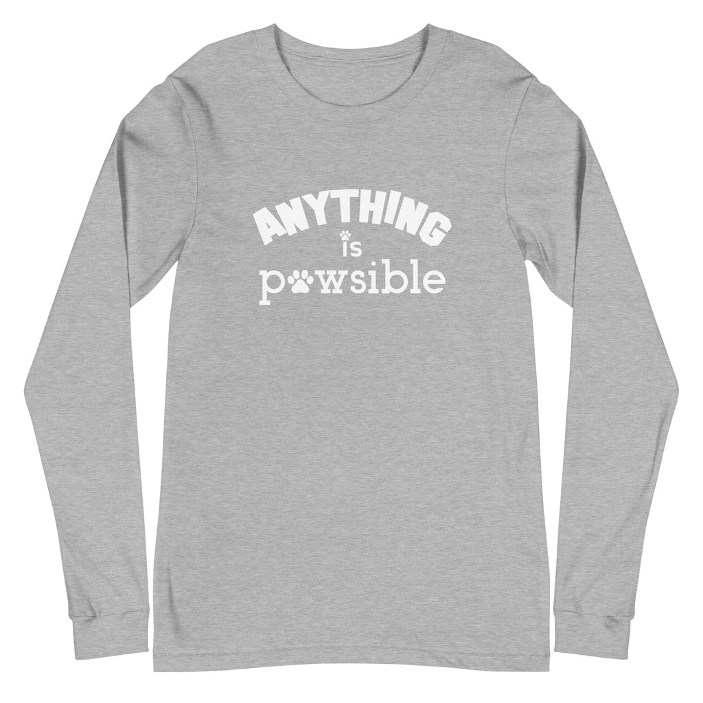 Anything Is Pawsible Unisex Long Sleeve Tee