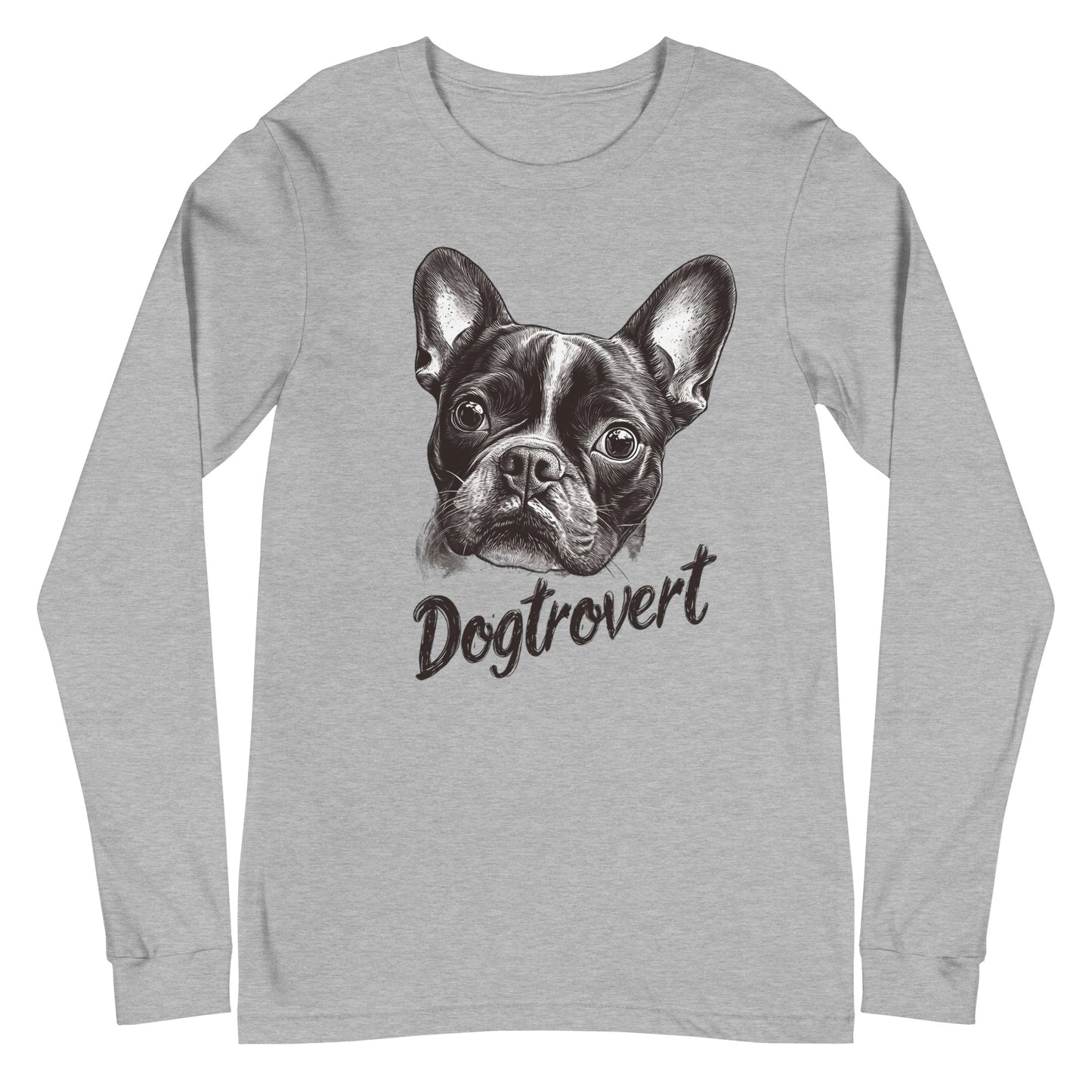 Dogtrovert Boston Terrier Unisex Long Sleeve Tee