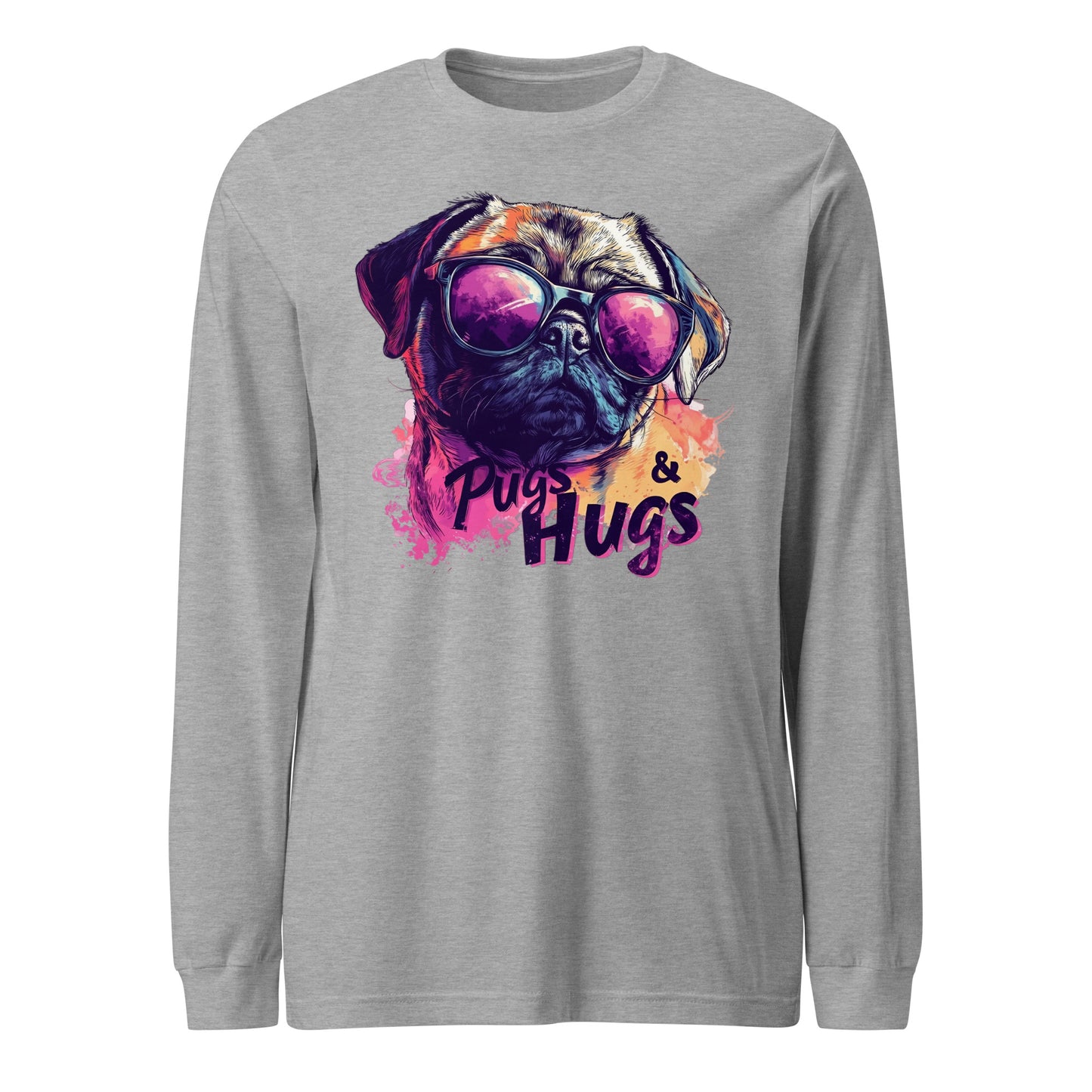 Pugs & Hugs Unisex Long Sleeve Tee