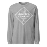 Boston Bred Adventure Led – Outdoor And Hiking Dog Lover Unisex Long Sleeve Tee . Athletic Heather