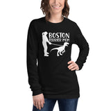 Boston Terrier Mom Dinosaur Long Sleeve Tee