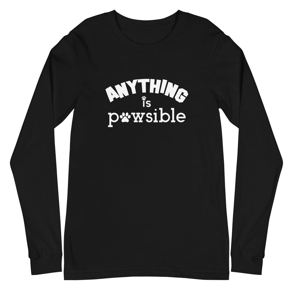 Anything Is Pawsible Unisex Long Sleeve Tee