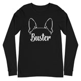 Big Ears With Boston Terrier Name - Custom Unisex Long Sleeve Tee