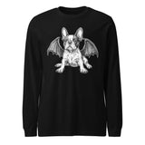 Bat-Winged Boston Terrier Dog Unisex Long Sleeve Tee