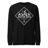 Boston Bred Adventure Led – Outdoor And Hiking Dog Lover Unisex Long Sleeve Tee . Black