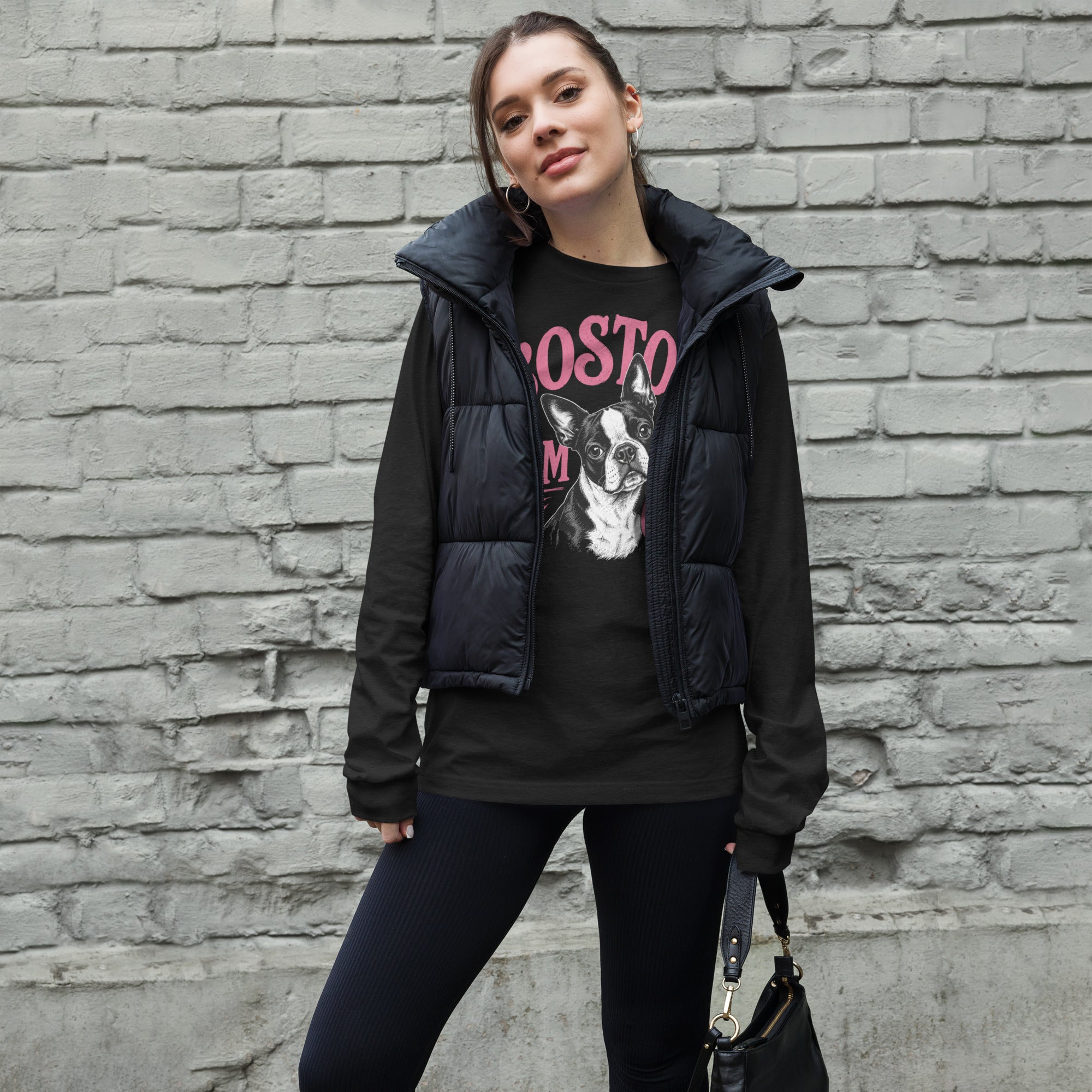 Boston Mom Club Long Sleeve Tee .