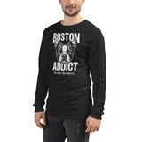Boston Addict (No Cure. No Regrets.) Unisex Long Sleeve Tee .
