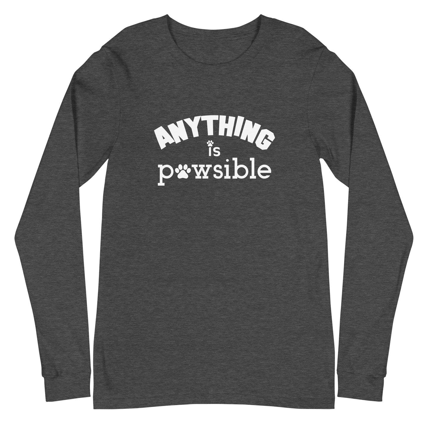 Anything Is Pawsible Unisex Long Sleeve Tee