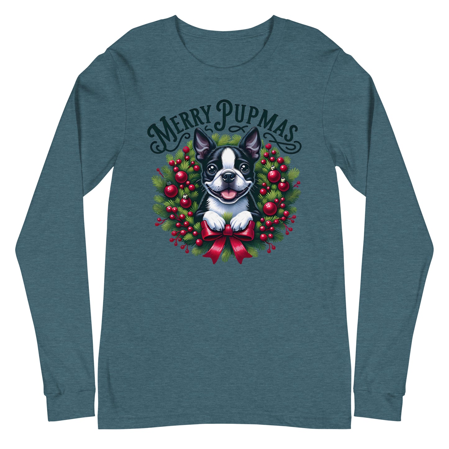 Merry Pupmas Unisex Long Sleeve Tee