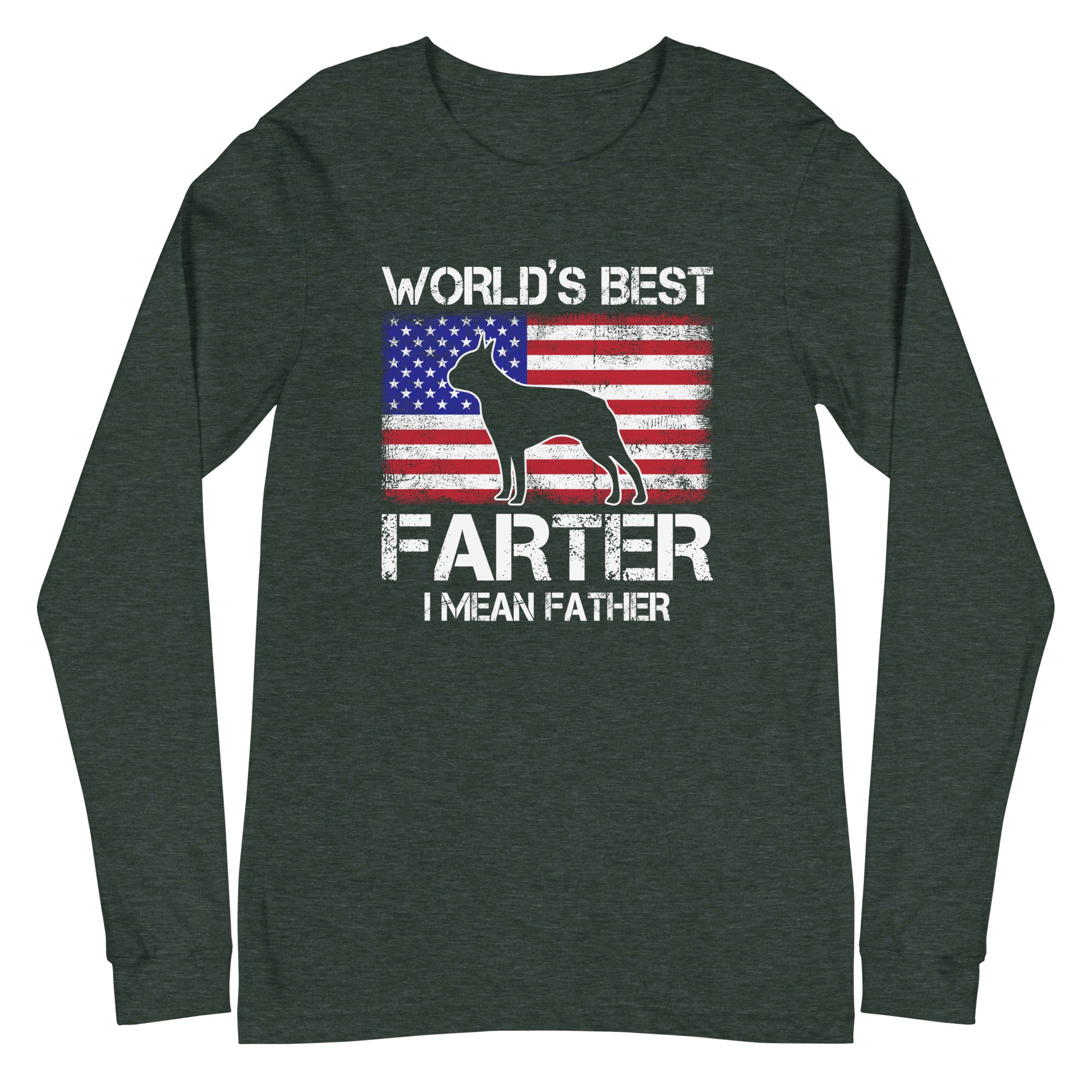 World's Best Farter I Mean Father Unisex Long Sleeve Tee