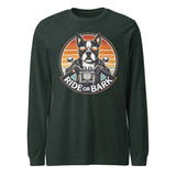 Ride or Bark - Boston Terrier Unisex Long Sleeve Tee