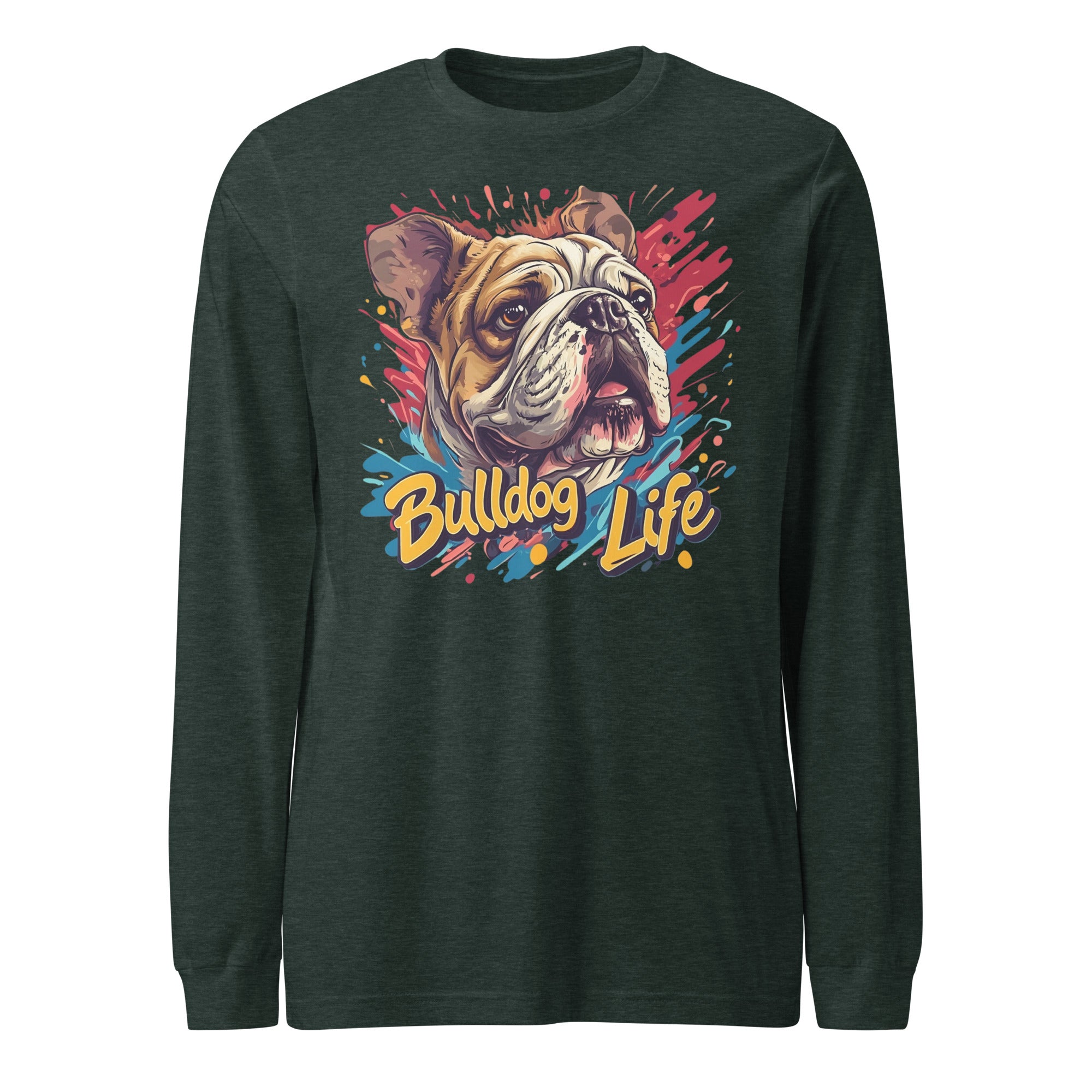 English Bulldog Life Unisex Long Sleeve Tee