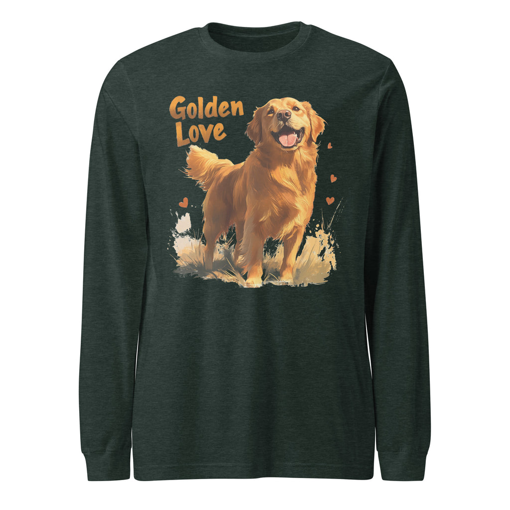 Golden Retriever Love Unisex Long Sleeve Tee