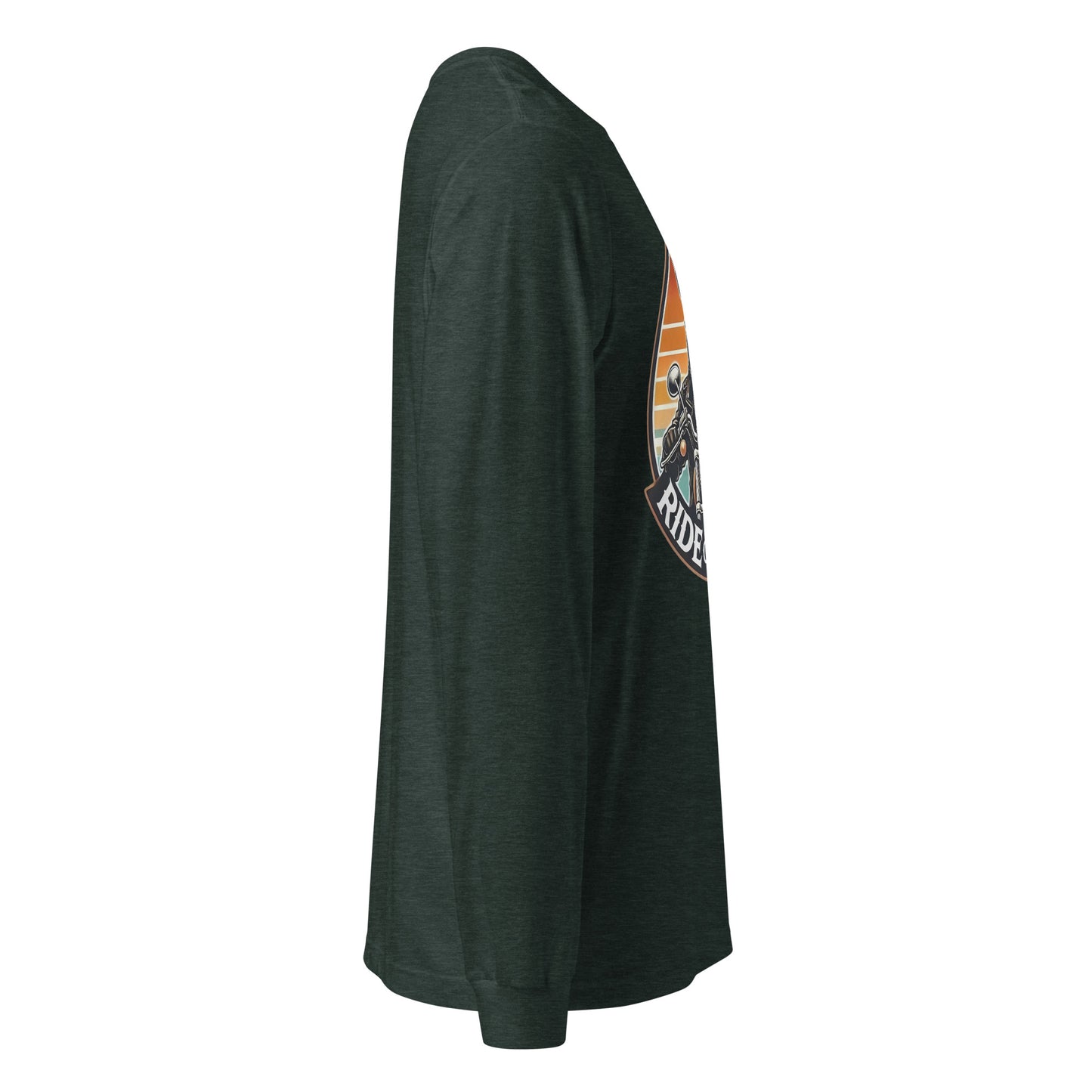 Ride or Bark - Boston Terrier Unisex Long Sleeve Tee