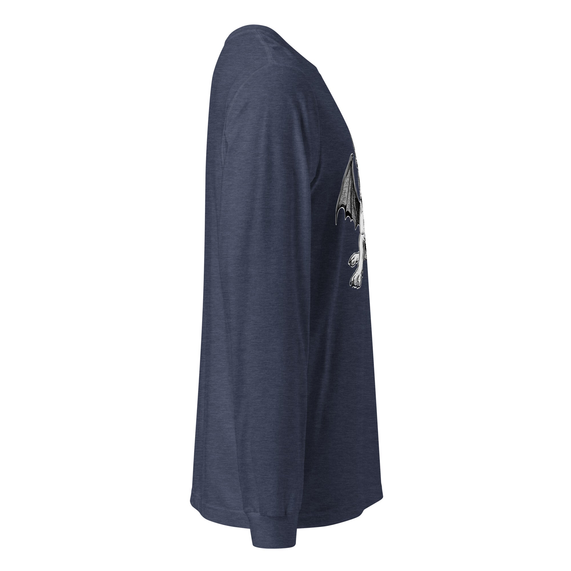 Bat-Winged Boston Terrier Dog Unisex Long Sleeve Tee