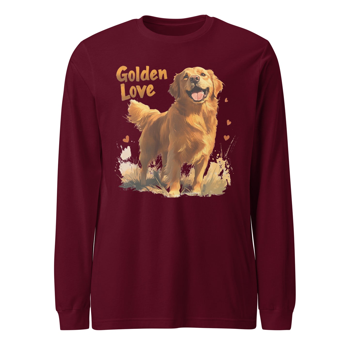 Golden Retriever Love Unisex Long Sleeve Tee