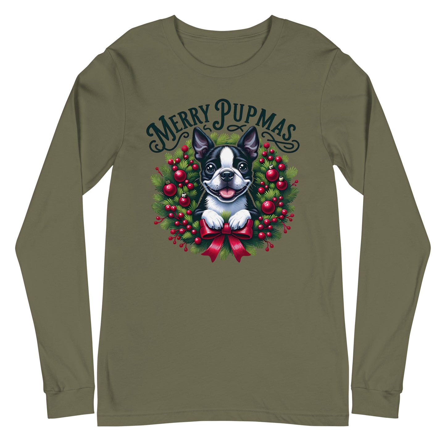 Merry Pupmas Unisex Long Sleeve Tee