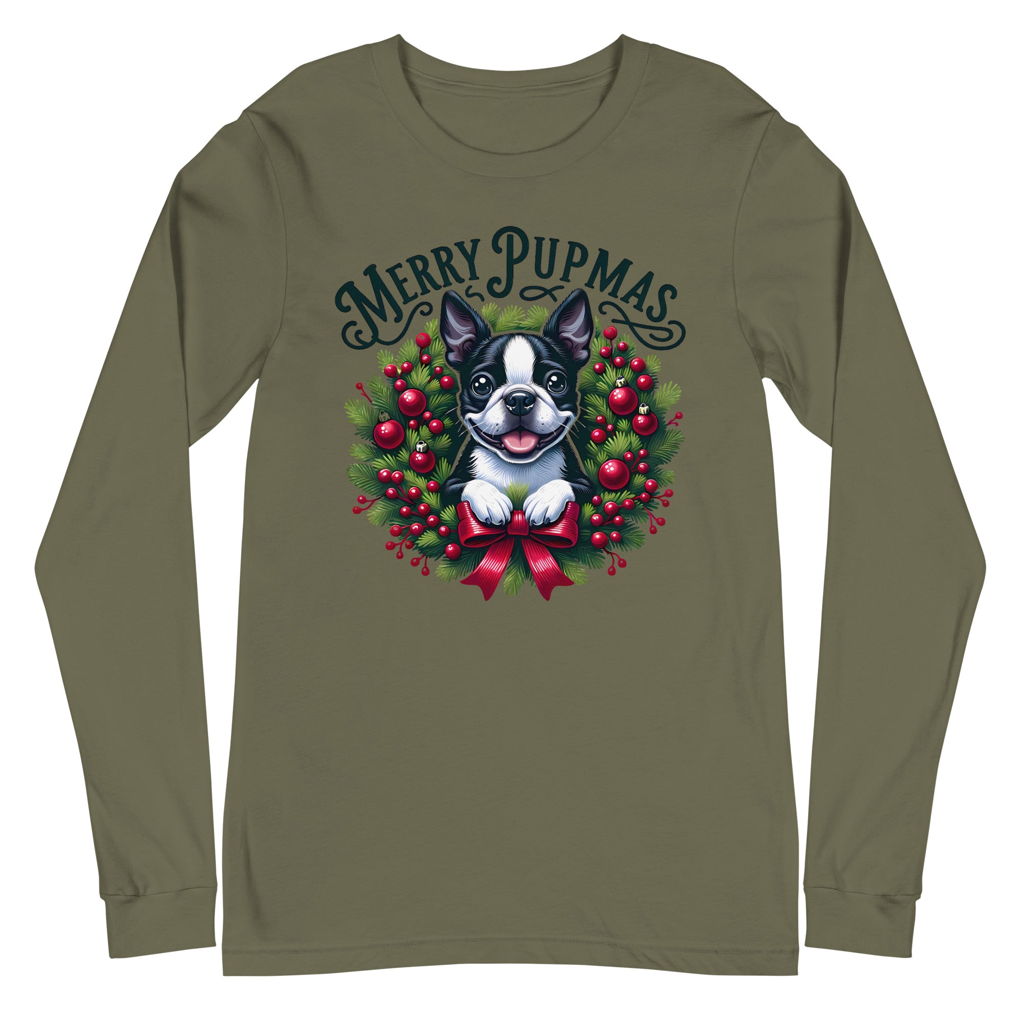 Merry Pupmas Unisex Long Sleeve Tee