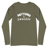 Anything Is Pawsible Unisex Long Sleeve Tee