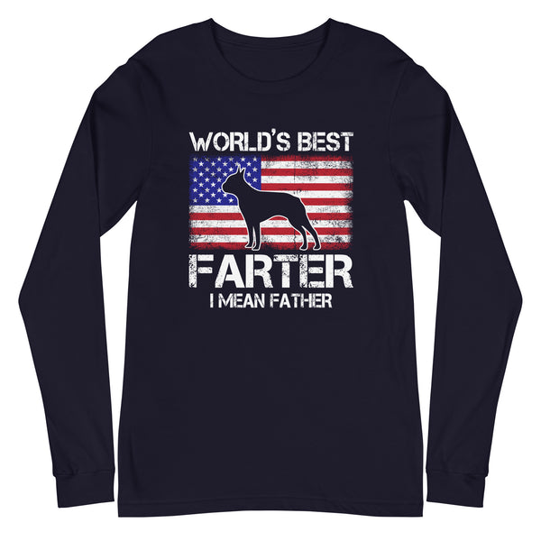 World's Best Farter I Mean Father Unisex Long Sleeve Tee