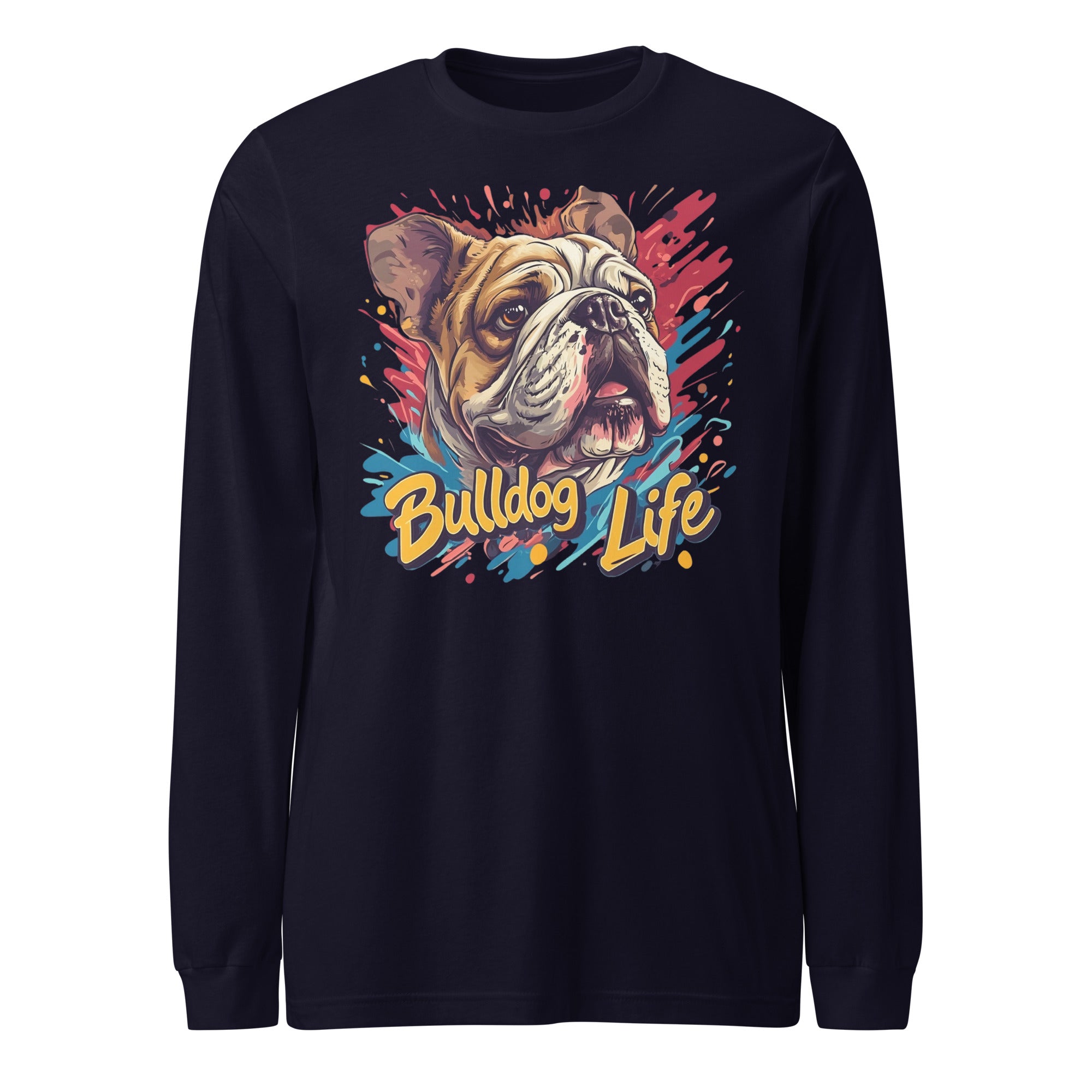 English Bulldog Life Unisex Long Sleeve Tee