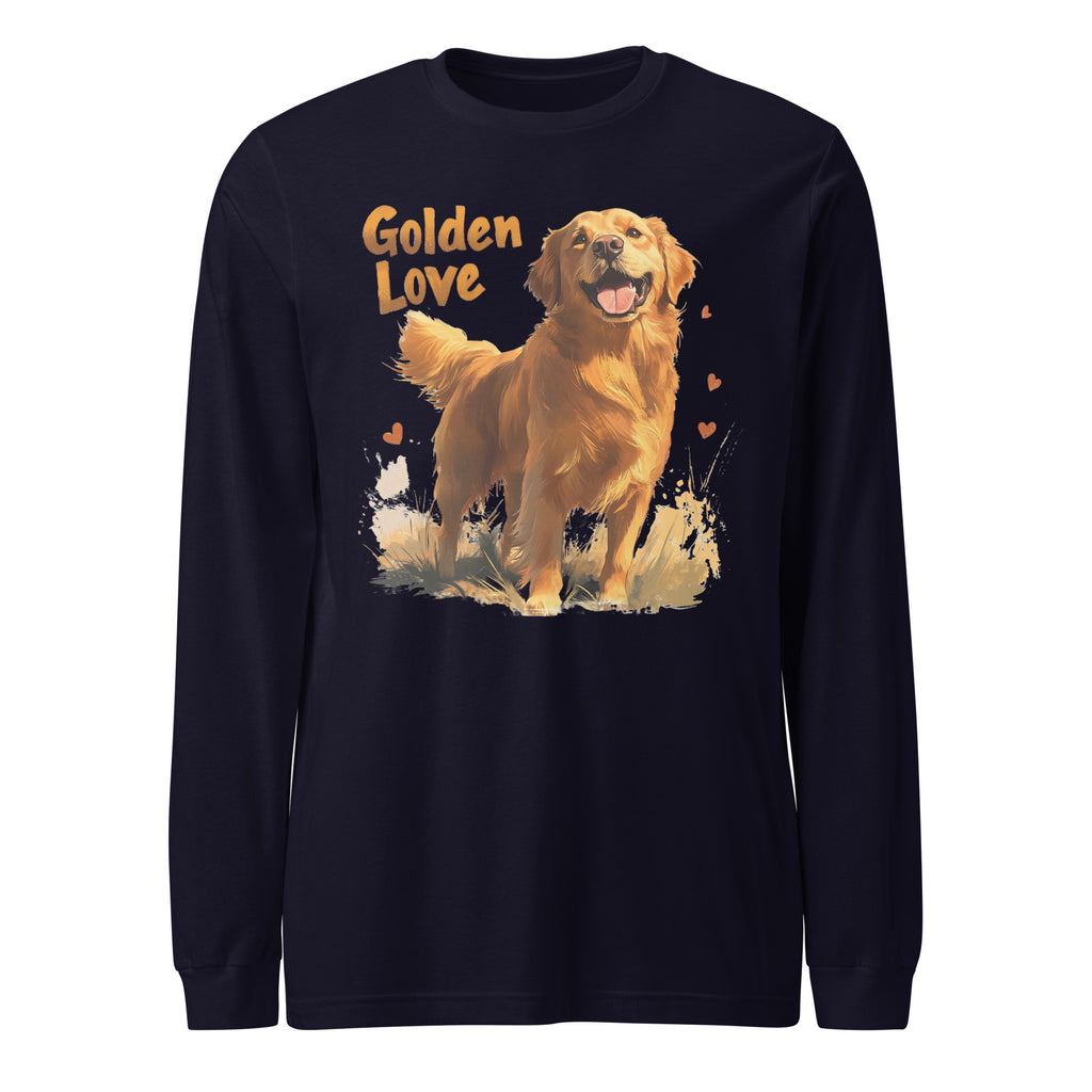 Golden Retriever Love Unisex Long Sleeve Tee